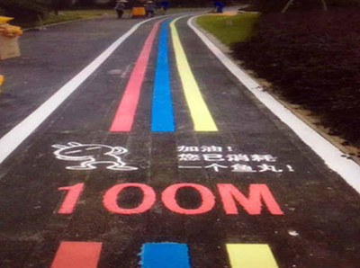 小区公园划线