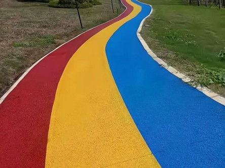 防滑道路改色
