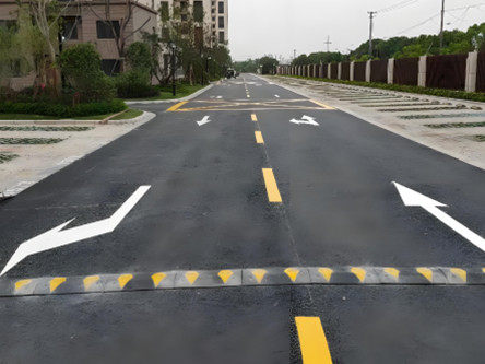 小区过道划交通线